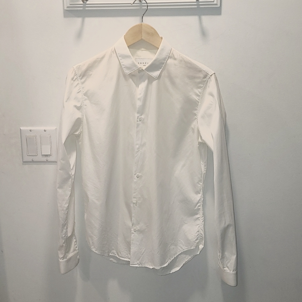 Sandro White Button-Up Size 38
